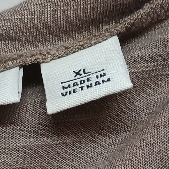 CATO Women's XL‎ Stretchy Comfy Cowl Neck Tunic Shirt Front Pockets Brown - Picture 13 of 13